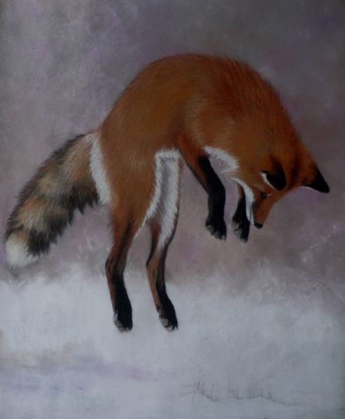 fox on the easel